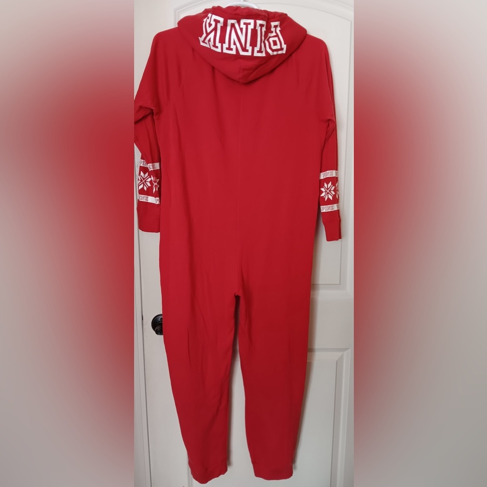 VS PINK ONESIE PAJAMA WITH HOOD - Picture 6 of 11
